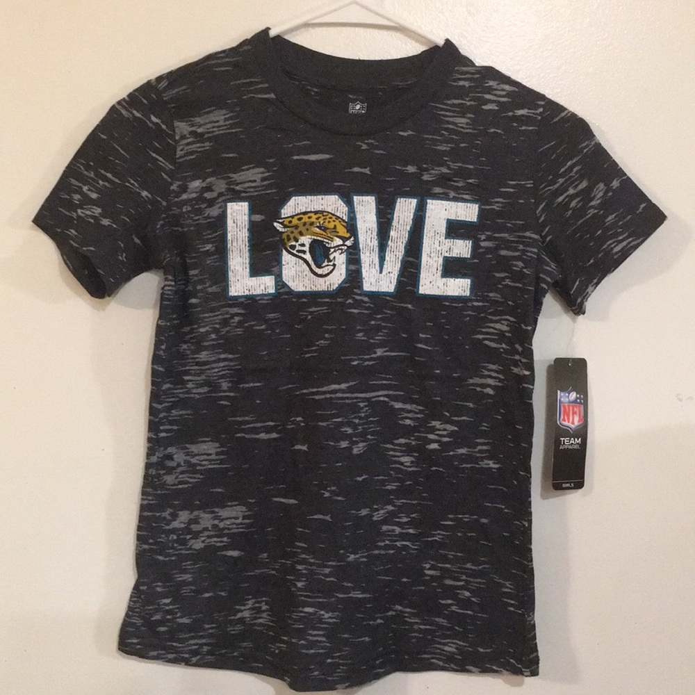 Jaguars Girls NFL Shirts NEW W/Tags & Hologram Size Med (10-12) & Large (14)